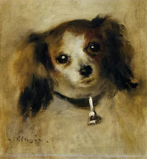 Head of a Dog by Pierre-Auguste Renoir - Oil Painting Reproduction