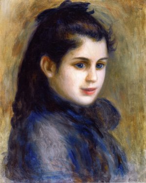 Head of a Girl by Pierre-Auguste Renoir Oil Painting