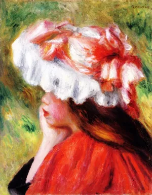 Head of a Girl by Pierre-Auguste Renoir - Oil Painting Reproduction