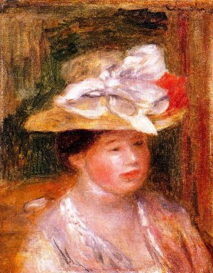 Head of a Woman by Pierre-Auguste Renoir Oil Painting