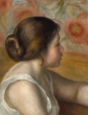 Head of a Young Girl by Pierre-Auguste Renoir Oil Painting