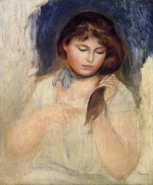 Head of Gabrielle painting by Pierre-Auguste Renoir