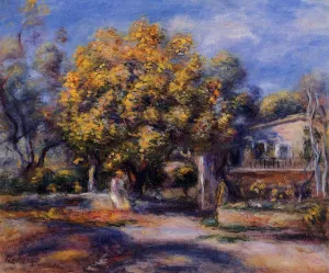 Houses at Cagnes by Pierre-Auguste Renoir - Oil Painting Reproduction