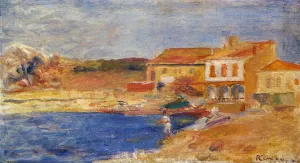 Houses by the Sea by Pierre-Auguste Renoir - Oil Painting Reproduction