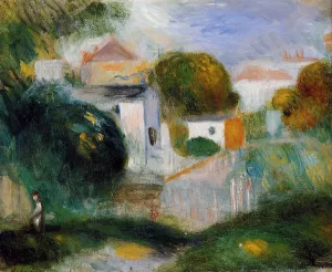 Houses in the Trees by Pierre-Auguste Renoir - Oil Painting Reproduction
