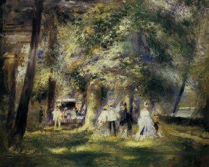 In St Cloud Park by Pierre-Auguste Renoir Oil Painting