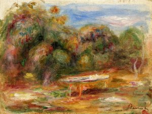 In the Garden at Collettes in Cagnes Oil painting by Pierre-Auguste Renoir
