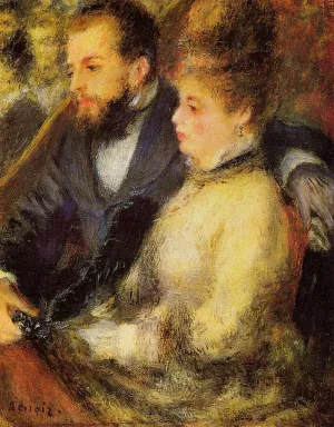 In the Loge by Pierre-Auguste Renoir - Oil Painting Reproduction