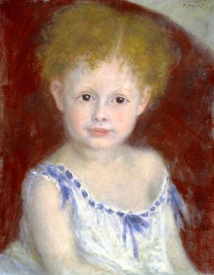 Jacques Bergeret as a Child by Pierre-Auguste Renoir Oil Painting