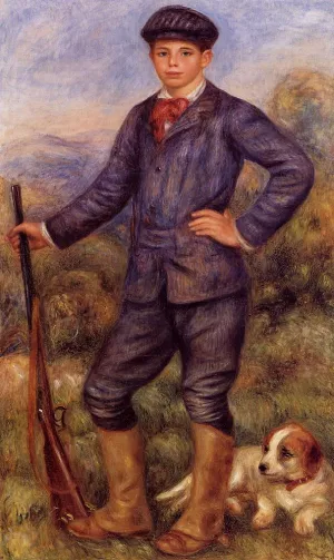 Jean Renoir as a Hunter by Pierre-Auguste Renoir Oil Painting