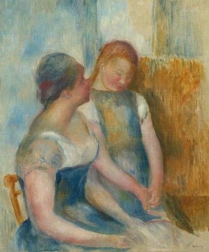 La Conversation by Pierre-Auguste Renoir Oil Painting