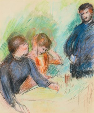 La Conversation by Pierre-Auguste Renoir Oil Painting
