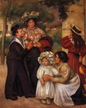 La famille de l'artiste by Pierre-Auguste Renoir - Oil Painting Reproduction