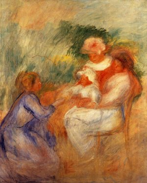 La Famille by Pierre-Auguste Renoir Oil Painting