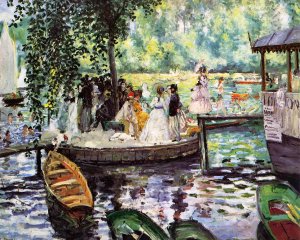 La Grenouillere by Pierre-Auguste Renoir Oil Painting