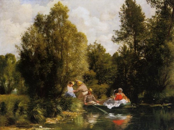 La Mare aux Fees by Pierre-Auguste Renoir - Hand-Painted Oil Painting Reproduction