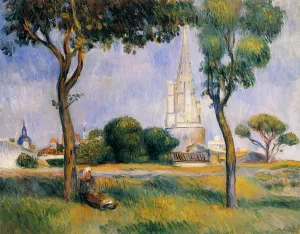 La Poudrerie de la Rochelle by Pierre-Auguste Renoir - Oil Painting Reproduction