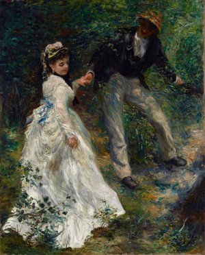 La Promenade by Pierre-Auguste Renoir Oil Painting