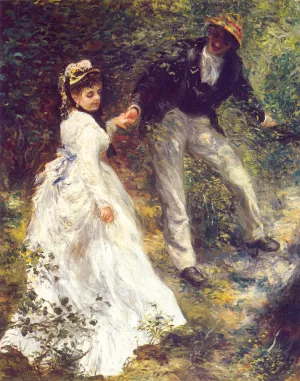 La Promenade by Pierre-Auguste Renoir - Oil Painting Reproduction