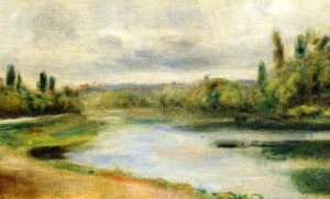 La Riviere by Pierre-Auguste Renoir Oil Painting