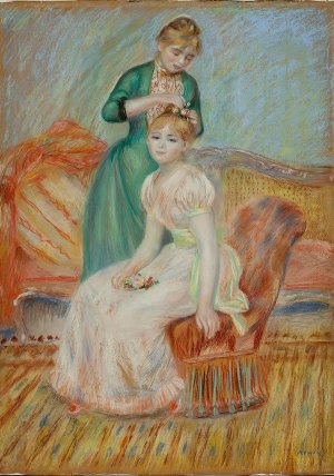 La Toilette by Pierre-Auguste Renoir Oil Painting