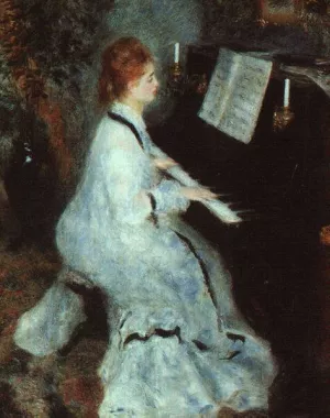Lady at the Piano by Pierre-Auguste Renoir - Oil Painting Reproduction