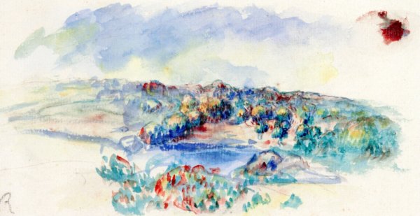 Landscape by Pierre-Auguste Renoir - Hand-Painted Oil Painting Reproduction