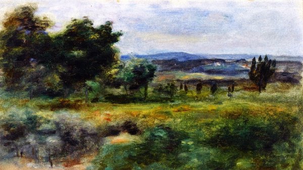 Landscape 15 by Pierre-Auguste Renoir - Hand-Painted Oil Painting Reproduction