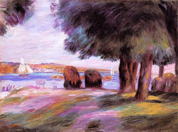 Landscape 18 by Pierre-Auguste Renoir - Hand-Painted Oil Painting Reproduction