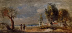 Landscape after Corot by Pierre-Auguste Renoir Oil Painting