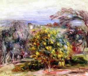 Landscape at Collettes by Pierre-Auguste Renoir - Oil Painting Reproduction