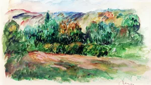 Landscape at Essoyes II by Pierre-Auguste Renoir Oil Painting