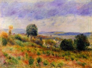 Landscape: Auvers-sur-Oise by Pierre-Auguste Renoir Oil Painting