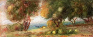 Landscape by the River painting by Pierre-Auguste Renoir