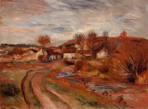 Landscape in Normandy by Pierre-Auguste Renoir - Oil Painting Reproduction