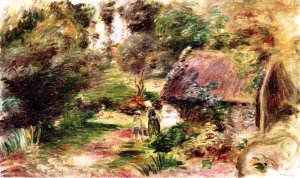 Landscape in the Woods by Pierre-Auguste Renoir Oil Painting