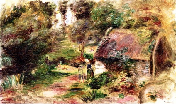 Main Product Photo of Landscape in the Woods Painting by Pierre-Auguste Renoir