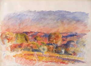 Landscape by Pierre-Auguste Renoir Oil Painting