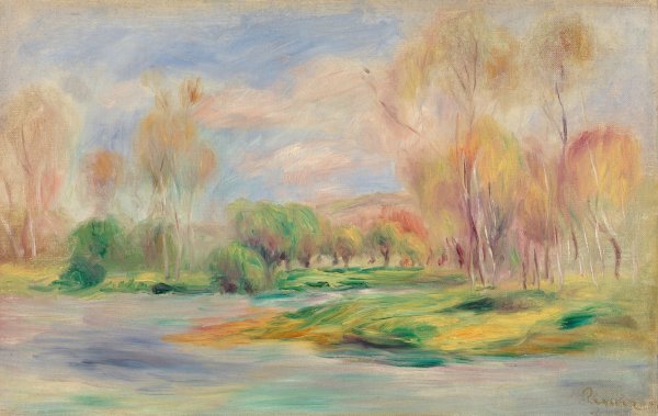 Landscape  by Pierre-Auguste Renoir - Hand-Painted Oil Painting Reproduction