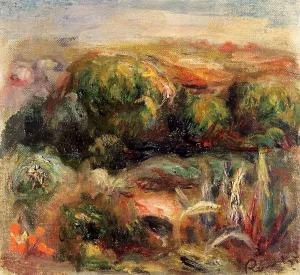 Landscape near Cagnes by Pierre-Auguste Renoir - Oil Painting Reproduction
