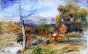 Landscape Near Cagnes by Pierre-Auguste Renoir Oil Painting