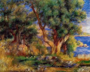 Landscape Near Manton by Pierre-Auguste Renoir Oil Painting