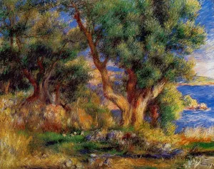 Landscape Near Manton by Pierre-Auguste Renoir Oil Painting