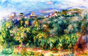 Landscape of Provence, Cagnes by Pierre-Auguste Renoir Oil Painting