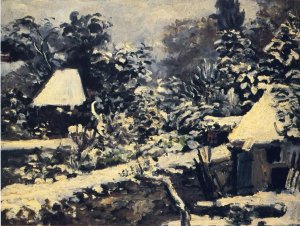 Landscape, Snow Effect by Pierre-Auguste Renoir Oil Painting