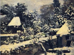 Landscape, Snow Effect painting by Pierre-Auguste Renoir