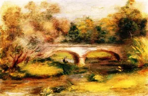 Landscape with a Bridge painting by Pierre-Auguste Renoir