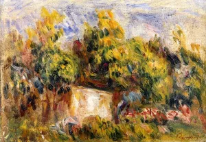 Landscape with Cabin by Pierre-Auguste Renoir - Oil Painting Reproduction