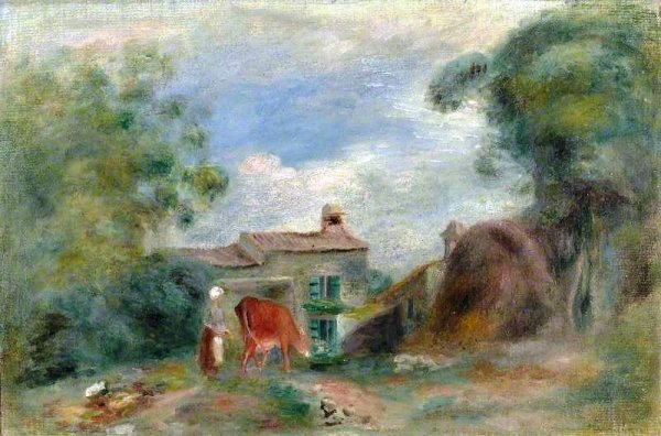 Main Product Photo of Landscape with Figures Painting by Pierre-Auguste Renoir