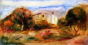 Landscape with House by Pierre-Auguste Renoir Oil Painting
